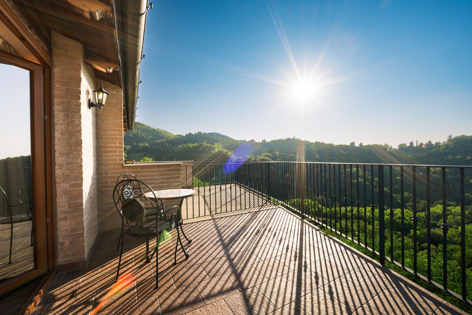Sala con vista sull'Appennino