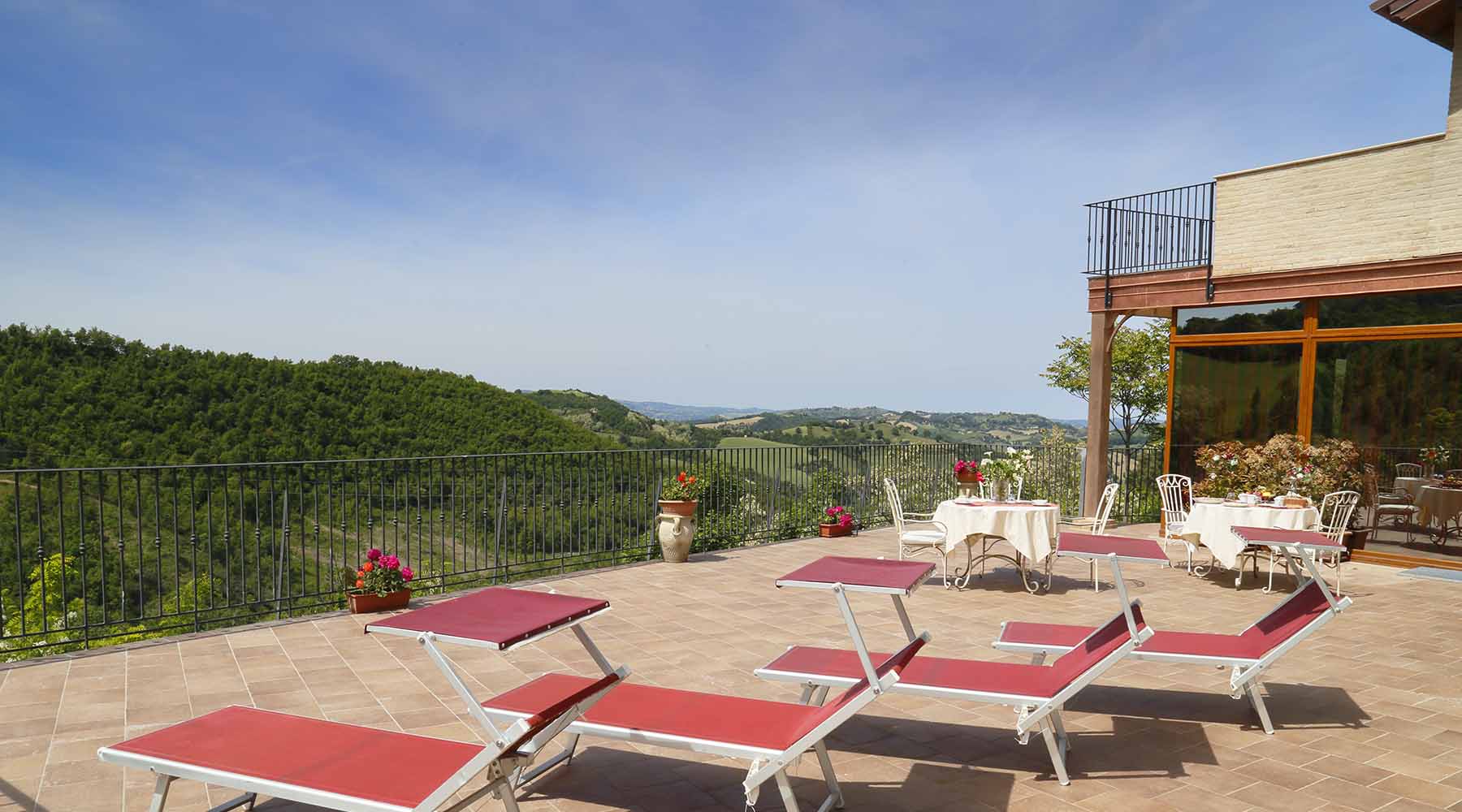 A Terrace Overlooking the Woods